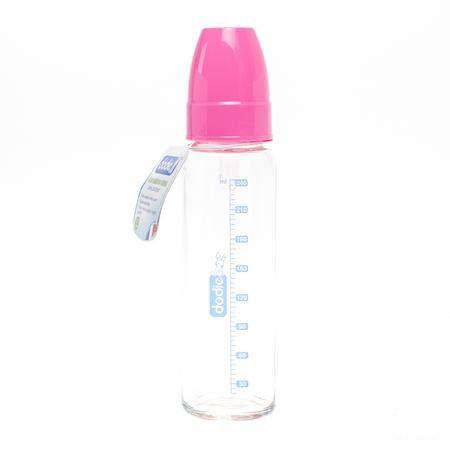 Dodie Biberon Verre Rose 1er Age 240 ml