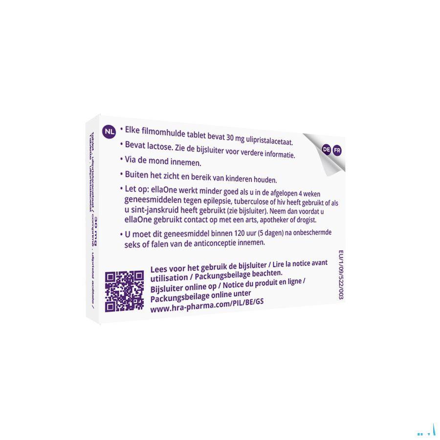 Ellaone 30 mg Comprimes Pellicules 1 X 30 mg
