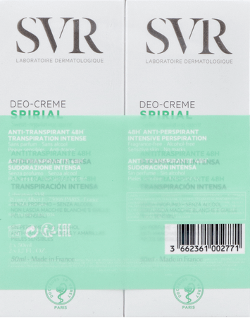 Svr Spirial Deo Creme 2 x 50 ml