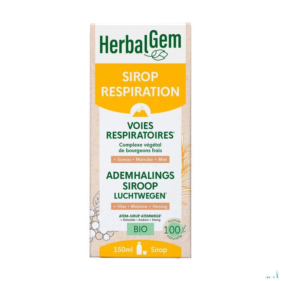 Herbalgem Siroop Ademhaling Bio Kind-volw 150 ml  -  Herbalgem