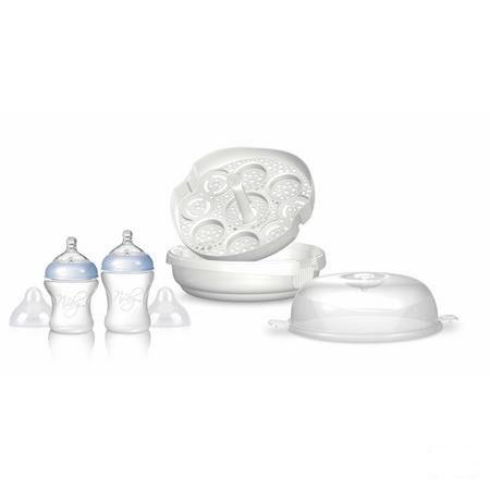 Nuby Sterilisateur Vapeur Micro-ondes Incl 2 Bib  -  New Valmar