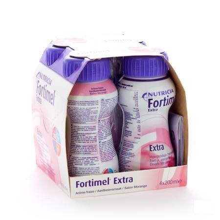 Fortimel Extra Fraise 4x200 ml 3248952  -  Nutricia