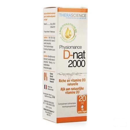 D-Nat 2000 Flacon Druppels 20 Ml Physiomance PHY341  -  Therascience