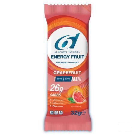 6D Energy Fruit + Caffeine Grapefruit 12X32G