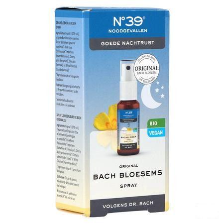 Bachbloesem Bio Nr 39 Noodgevallen Nacht Spray 20 ml  -  Eureka Pharma