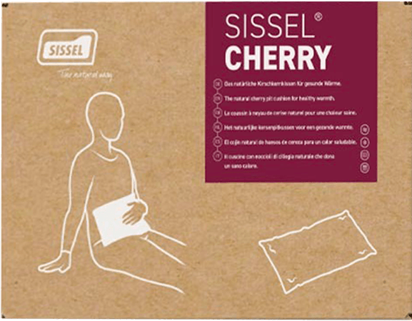 Sissel Cherry Kersenpitkussen 23x26cm Rood  -  Sissel