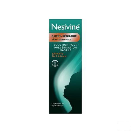 Nesivine 0,025% Sine Conserv Ped Spray Nas 10 ml