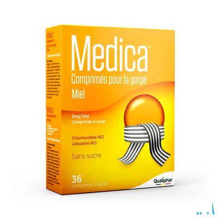 Medica Keeltabletten Honing Zuigtabl 36