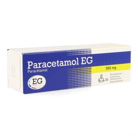 Paracetamol Eg 500  mg Bruistabl 20X500 mg  -  EG