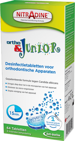 Nitradine Ortho & Junior Tabletten 64  -  Dental Care Products