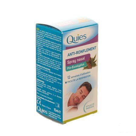 Quies Tegen Snurken Den-eucalyptus Neusspray 15 ml  -  Quies