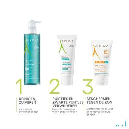 Aderma Protect Ac Fluide Matterend Spf50+ 40 ml