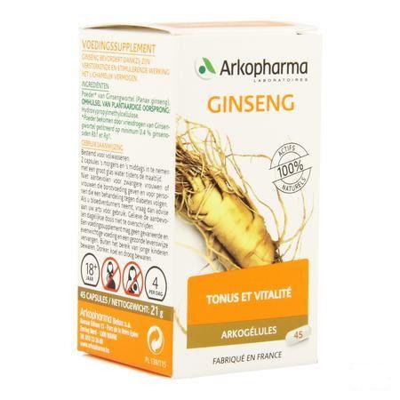 Arkogelules Ginseng Vegetal 45  -  Arkopharma