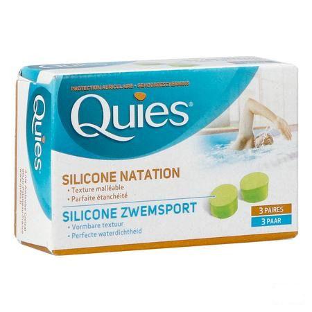 Quies Oordoppen Speciaal Zwemsport Maxi Sil.3paar  -  Quies