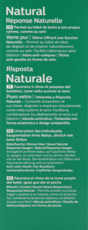 Philips Avent Natural 3.0 Zuigfles Glas 240 ml