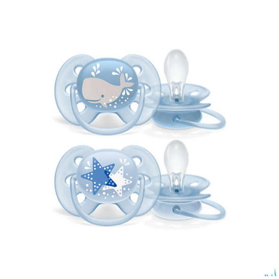 Philips Avent Fopspeen 6M+ Soft Boy  -  Bomedys