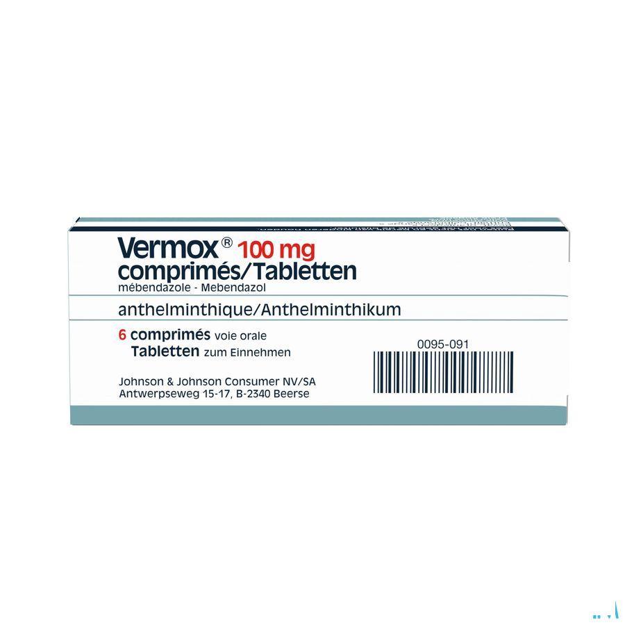 Vermox Comprimes 6x100 mg
