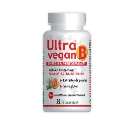 Ultra Vegan B Energie Prestatie Tabletten 30  -  Bioholistic Diffusion