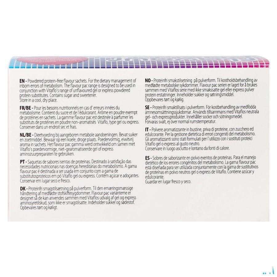 Flavour Pac Framboos Zakje 30x4g 