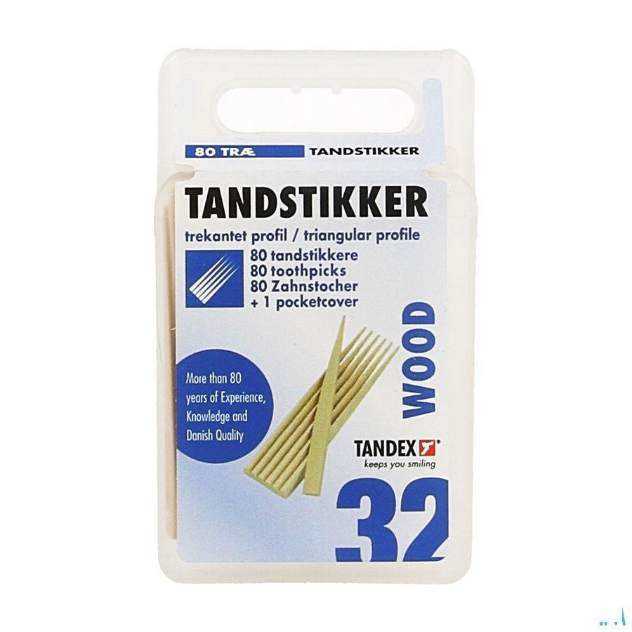 Tandex Toothpicks Wood 80  -  Deprophar