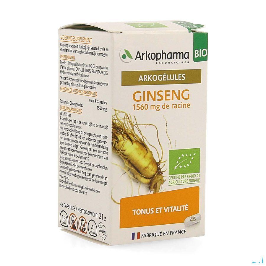 Arkogelules Ginseng Bio Caps 45  -  Arkopharma