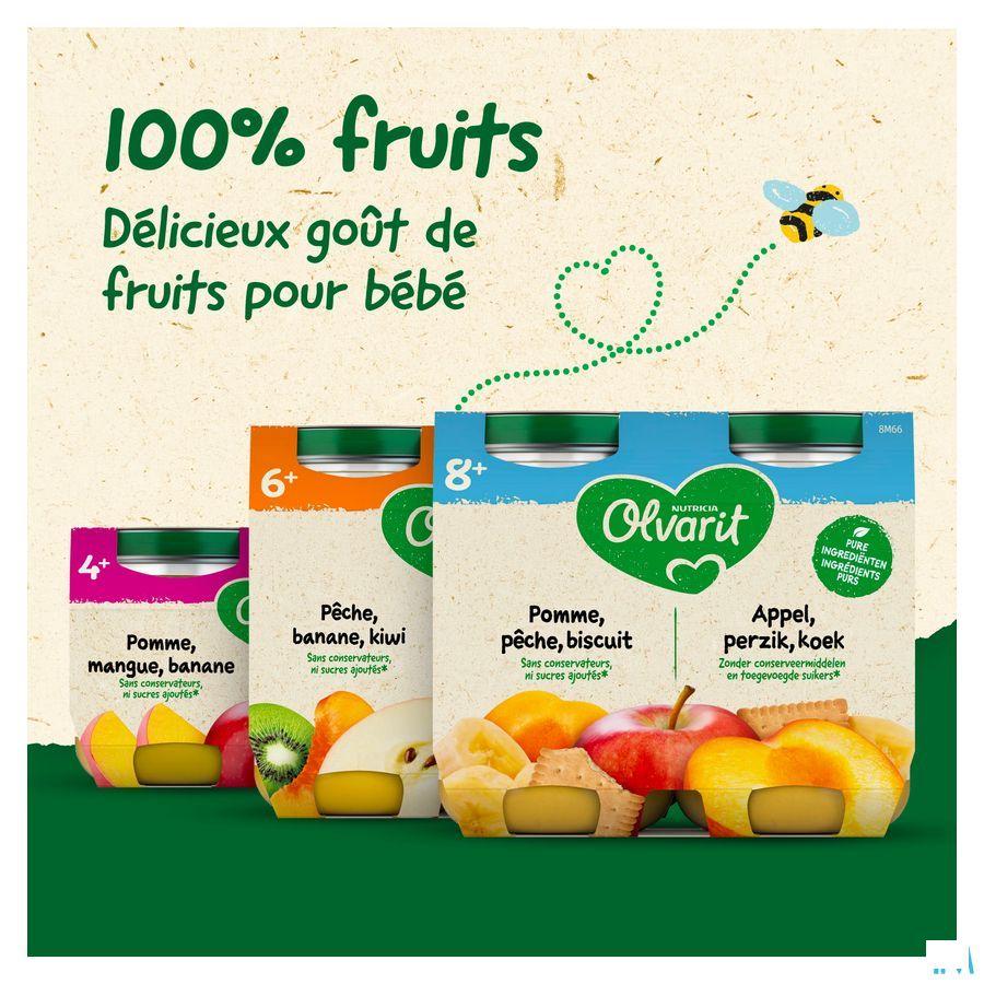 Olvarit Banaan Appel Sinaasappel Koek 2x200 gr 12m51  -  Nutricia