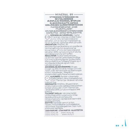 Vichy Mineral 89 Ogen 15 ml  -  Vichy