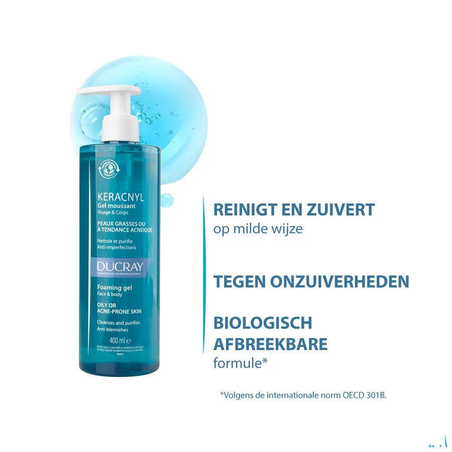 Ducray Keracnyl Schuimende Gel 400 ml  -  Ducray Benelux