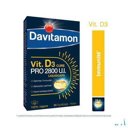 Davitamon Vegan Vit.D3 2800Iu 24 Caps Be  -  Perrigo