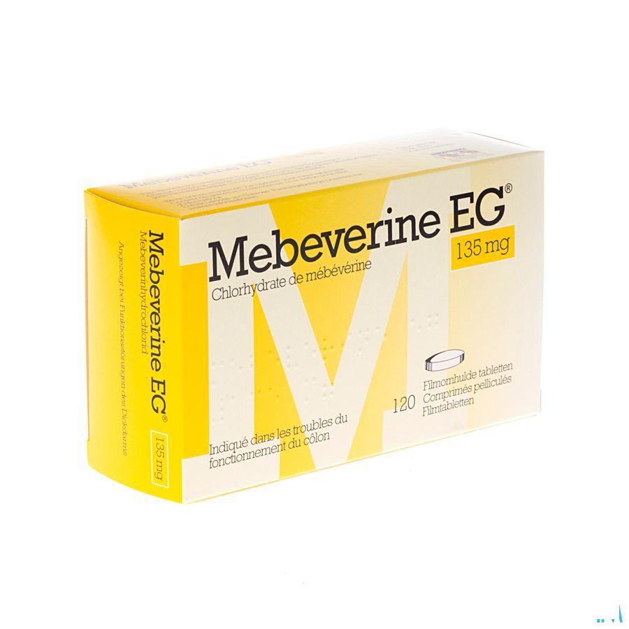 Mebeverine EG 135 mg Comprimes Pellicules 120 X 135 mg  -  EG