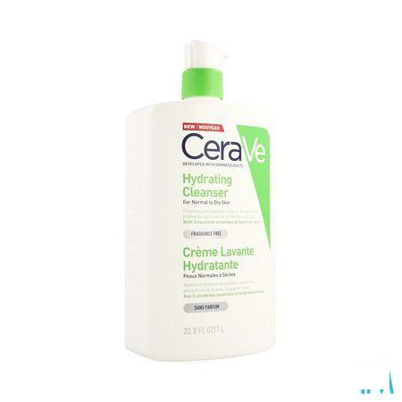 Cerave Creme Lavante Hydratante Pompe Flacon 1l  -  Cerave