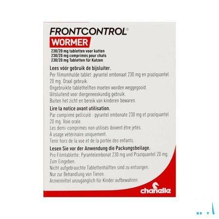 Frontcontrol Wormer 230 mg/20 mg Kat Tabl 2