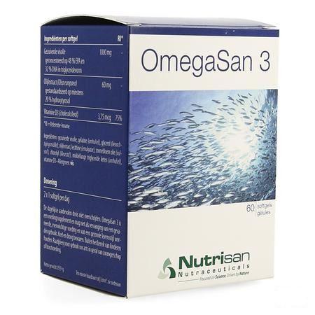 Omegasan 3 60 Softgels   -  Nutrisan