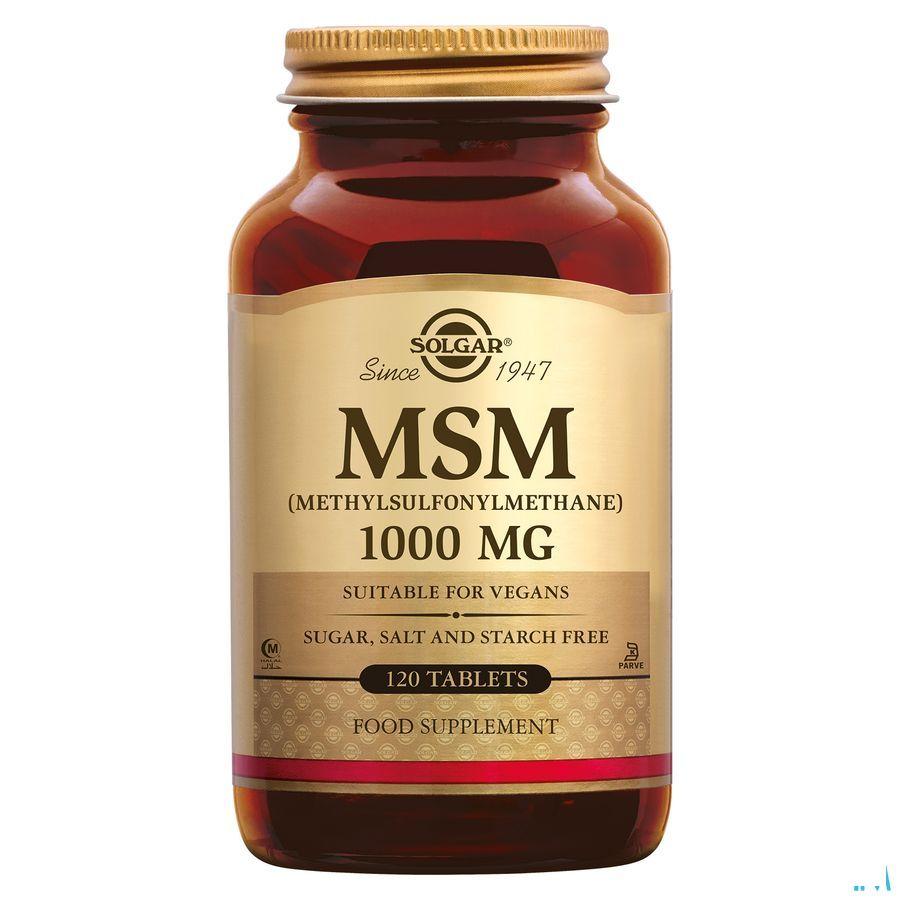 Solgar Msm Comprimes 120x1000 mg  -  Solgar Vitamins