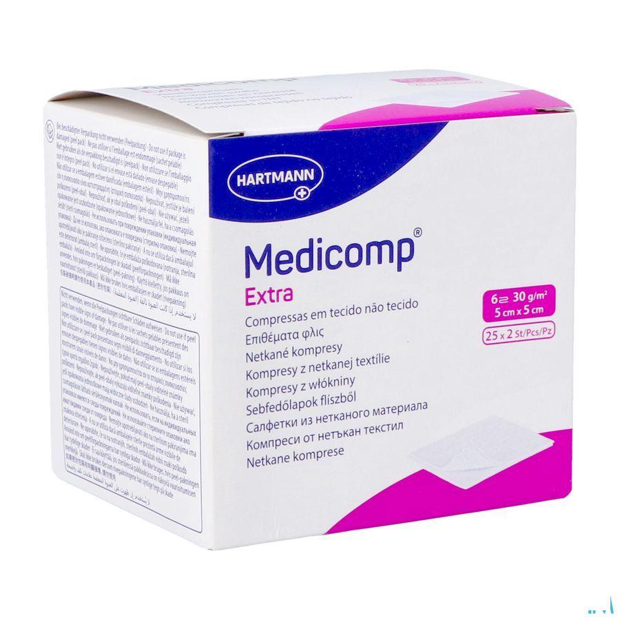 Medicomp Kompres Steriel Extra 6L 5X5Cm 30G 25X2  -  Hartmann