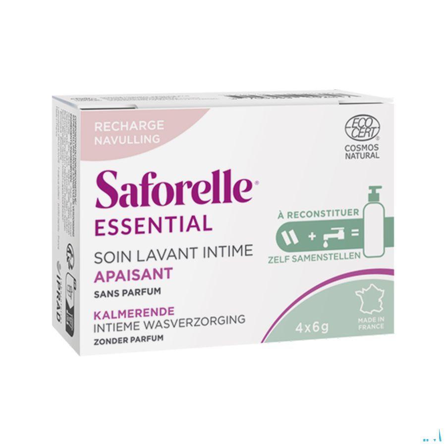 Saforelle Essent. Soin Lav.Int.Apais. Pdr Rech.4 x 6G