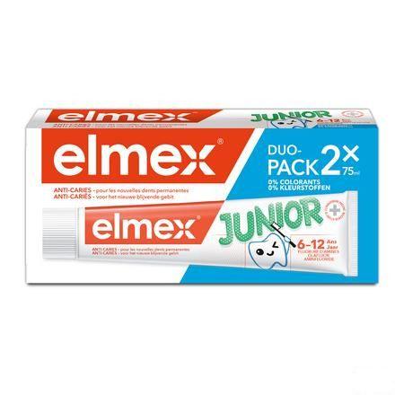 Dentifrice Elmex Junior Tube 2x75 ml