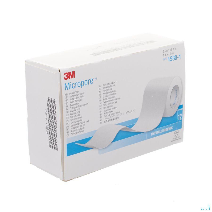 Micropore 3m Hechtpleister 25mmx9,14m Rol 12 1530  -  3M