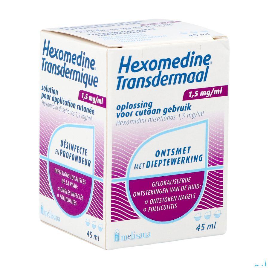 Hexomedine Oplossing 45 ml Transcut  -  Melisana
