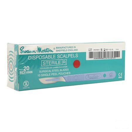 Scalpel S.m Disposable Steriel Nr20 10  -  Wm Supplies