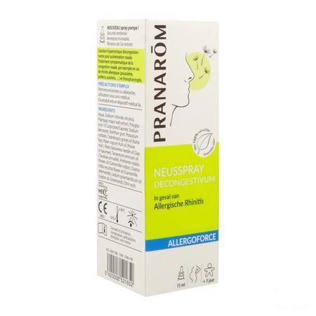 Allergoforce Spray Nasal Huile Essentielle 15 ml  -  Pranarom