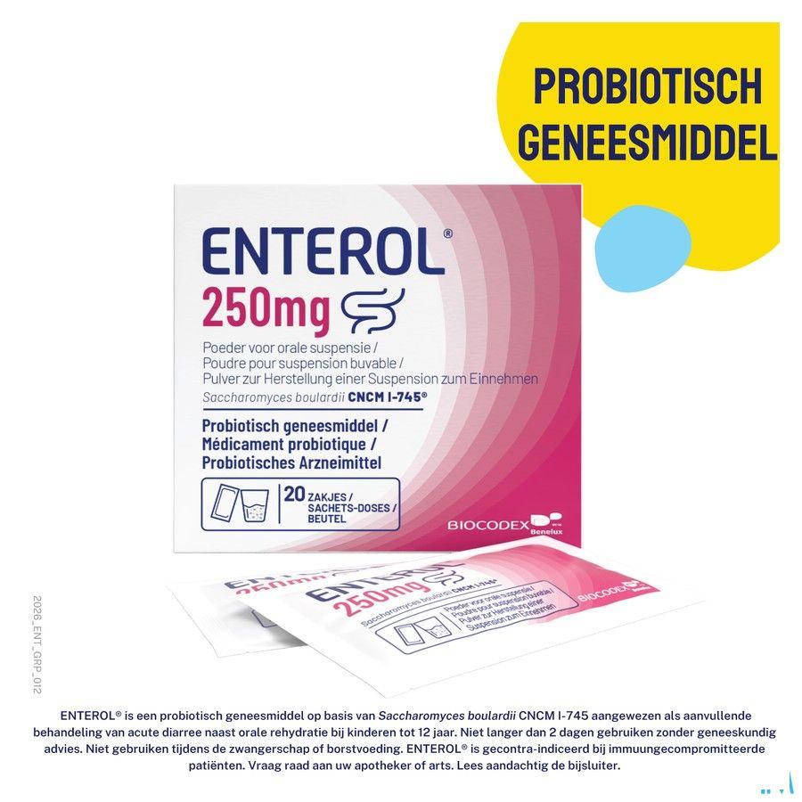 Enterol 250 mg Pulv Sachets 10
