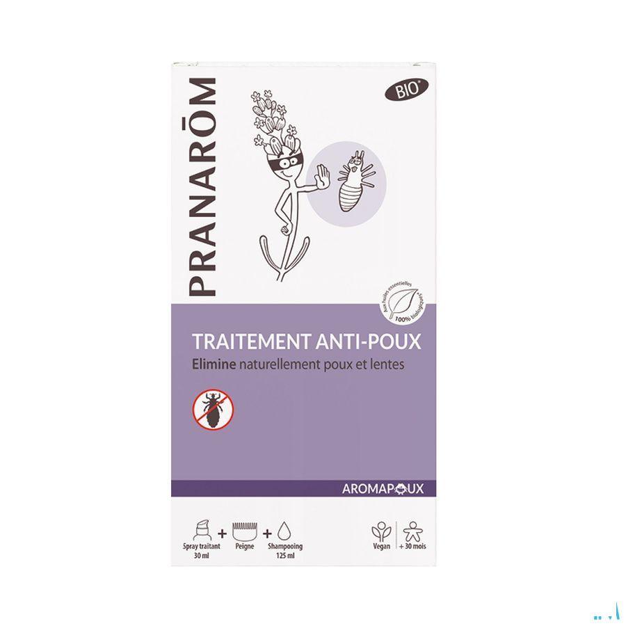 Aromapoux Bio Spray A/Poux 30 ml+Sh 125 ml+Peigne Nf  -  Pranarom