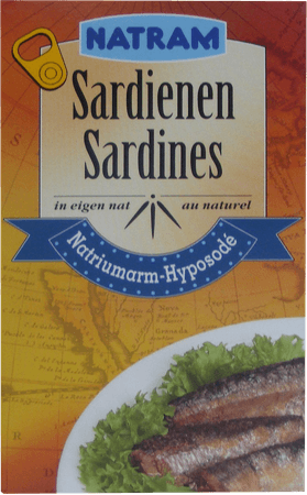 Natram Sardines Naturel 125 gr  -  Revogan