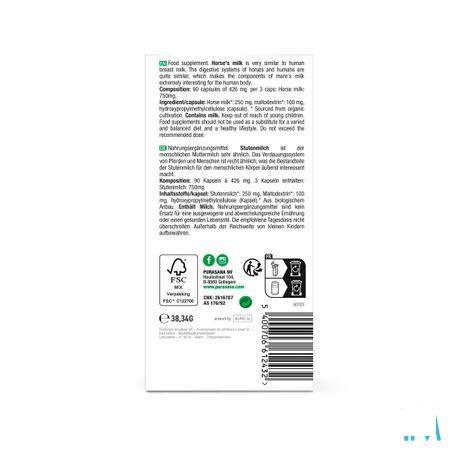 Purasana Lait De Jument Bio Capsule 90