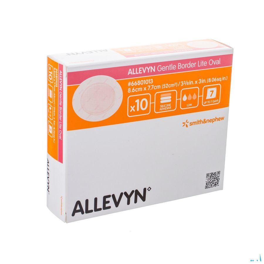 Allevyn Gentle Border Lite Ovaal Small 10 66801013  -  Smith Nephew