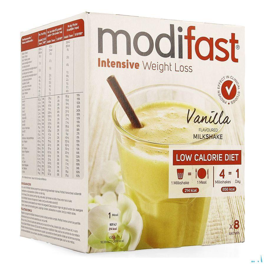Modifast Vanilla Flavoured Milkshake 8x55 gr  -  Nutrition & Sante