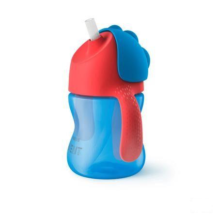 Philips Avent Drinkbeker Rietje Boy Blauw 200 ml Scf796/01  -  Bomedys