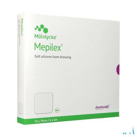 Mepilex Pansement Mousse Sil Abs Ster 15x15cm 5 294300  -  Molnlycke Healthcare