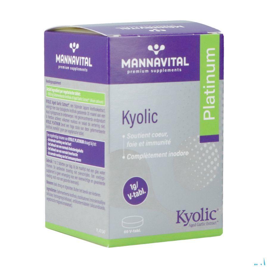 Mannavital Kyolic Platinum (ail Fermente) 60 caps